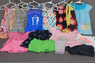 Baby Girl Toddler Clothing Lot 18 24mo Over 75 Pieces Name Brands Spring Summer
