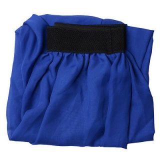 Women Double Layer Chiffon Pleated Retro Long Elastic Waist Maxi Dress Skirt