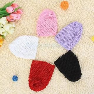 5 Pcs Versatile Baby Girls Crochet Beanies Hats Caps