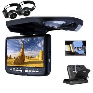 9" Car DVD Player Flip Down Overhead Roof Mount Monitor