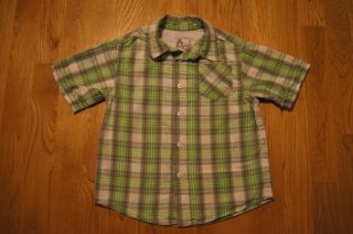 Arizona Jean Company 4 4T Boys Short Sleeve Button Up Shirt