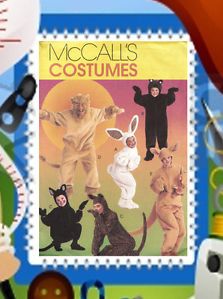 McCalls Pattern 8953 Child Animal Costumes 6 8 Discontinued