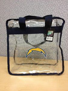 2013 San Diego Chargers Official Clear Tote Bag New NFL Approved Policy Bolts