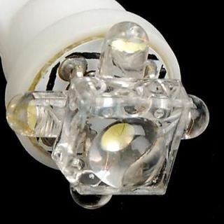 10x 194 168 T10 Super Bright White 5 LED Refractor Wedge Car Sign Light Bulbs