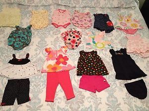 Lot of 18 Baby Girl 0 3 Month Spring Summer Clothes Baby Gap Carters Babies R US