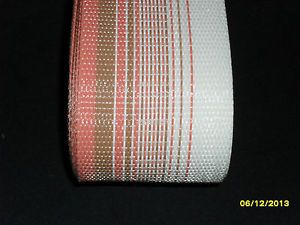 Replacement Aluminum Lawn Chair Webbing 72ft Pink Brown White Stripes Free SHIP