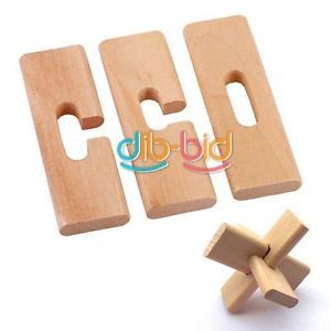 DIY Wooden Child Intelligence Education Puzzle Lock Toy Christmas Gift 01