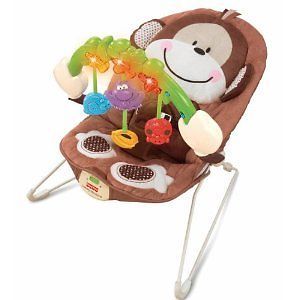 Fisher Price Monkeyin' Around Monkey Light Sounds Bounce Bouncer Chair New