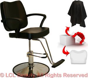 Black Hydraulic Barber Styling Chair Cover Hair Cutting Beauty Salon Equipment