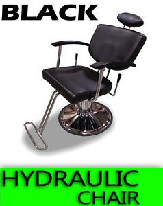 New Mtn Extra Wide Barber Salon Spa Beauty Hydraulic Recline Chair Black BLK80