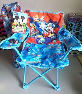 Disney Mickey Mouse Fold N' Go Patio Chair Bag Toddlers Kids Children Boy Girl