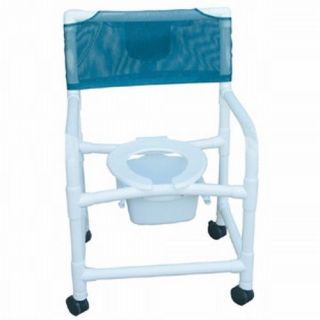 MJM E122 3TW Sq Pail Medical Echo Shower Commode Chair
