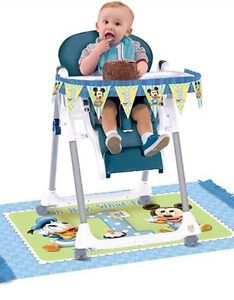 Disney Baby Mickey Mouse 1st Birthday Party High Chair Decorating Kit 2pc