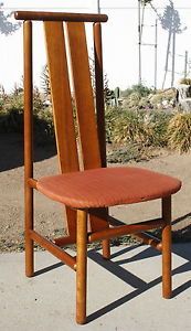 Antique Arts Crafts Slant Back Chair Hand Crafted Mission Era