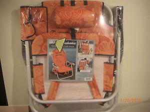 2 Qty New Color Orange Tommy Bahama Backpack Cooler Beach Chairs