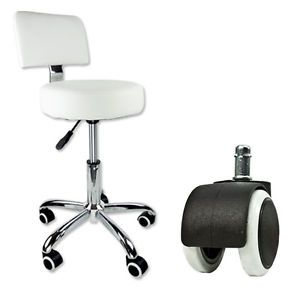 Pedicure Tattoo White Stool Adjustable Footrest Doctor Dentist Salon Spa Chair