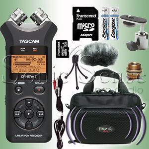 Tascam Dr 07 MKII Digital Audio Recorder Accessory Pack DR07 New Extend Warranty