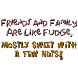 "Friends and Family Are Like Fudge" Funny Cooking Apron