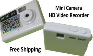 5MP HD Mini Spy Digital Camera Mini DVR Camcorder Smallest HD Video Recorder Wht