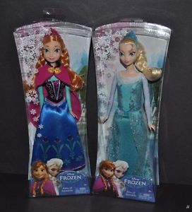 New Disney Frozen Elsa Anna Dolls Sparkle Princess Doll Set We SHIP Worldwide