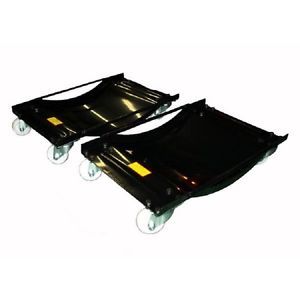 Steel Vehicle Car Tire Dolly Dollies Set of 2 Wheel Moving Skate $0 Shipping New