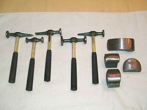 Vintage New Old Stock Craftsman Auto Body Hammers Dollies