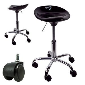 Black Beauty Salon Hydraulic Stool Chair Spa Tattoo Bar Doctor Dental Clinic New