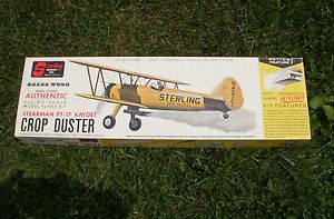 Sterling Balsa Wood Model Airplane Kit Stearman PT 17 Kadet Crop Duster