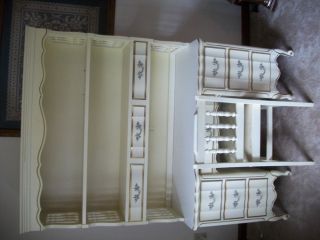 French Provincial Furniture by Dixie Desk with Hutch Chair Very Nice