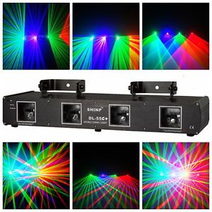 4 Lens RGB Laser Light Disco DJ Pro Party Stage Club Lazer Beam Show System DMX