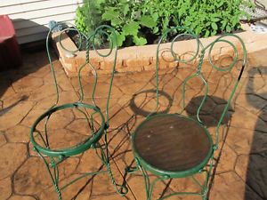 Summer Vintage Ice Cream Shop Yard Parlor Patio Chairs Local Pickup Only Metal