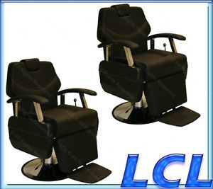 2 x Classic Professional Hydraulic Reclining Barber Chair Beauty Salon Equipment