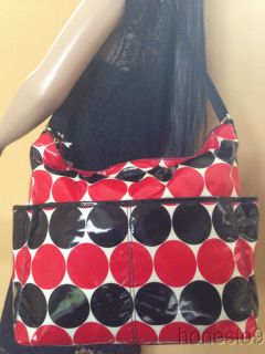 Kate Spade Serena Debdot Red Black Polka Dot Baby Diaper Bag