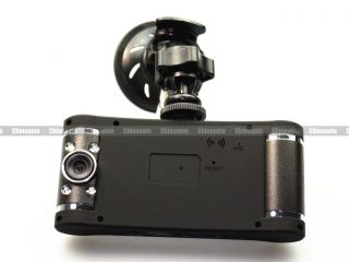 HD Portable Double Lens 2 7inch LCD Car DVR Camera Driving Recorder Black