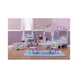 Disney Tinkerbell Fairies Toddler Bed Canopy Princess Organizer Table Chairs