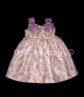 Toddler Girls Bonnie Jean Lavender Floral Easter Church Birthday Dress Size 2T