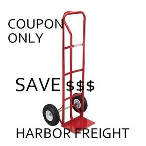 Harbor Freight Coupon Haulmaster Heavy Duty Dolly Hand Truck $29 99 WOW