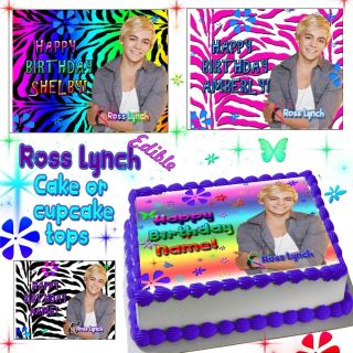 Ross Lynch Cake Toppers Edible Image Sugar Decal Birthday Austin and Ally