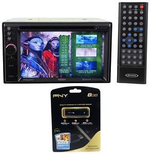 Jensen VM9725BT 6 2” Double DIN Touch Screen Navigation DVD Receiver USB Drive