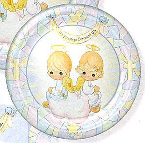 Precious Moments Baby Party Supplies Large Plates