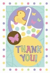 Baby Shower Mom to Be Thank You Notes Party Guest Thank You Party Notes Supplies