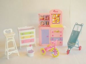Lot of 8 Barbie Baby Doll Furniture for Barbie Integrity Fashion Royalty