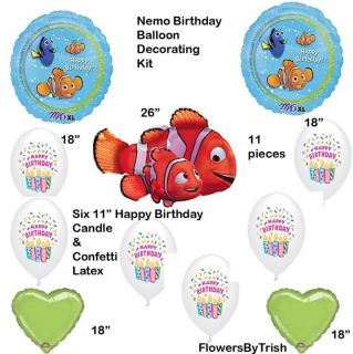 Finding Nemo Birthday Balloons Party Supplies Fish X11