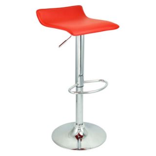6 New Modern Bar Stool Red Swivel Bombo Chair Pub Barstools Chrome Counter Ale