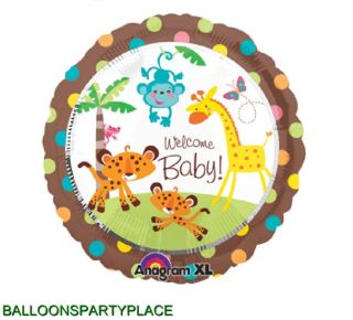 Balloons Party Baby Shower Supplies Decorations Polka Dot Safari Animals Giraffe
