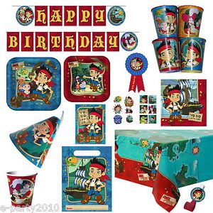 Jumbo Set for 8 Jake and The Never Land Pirates Birthday Party Supplies