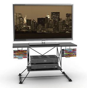 Flat Screen LCD TV Shelf Stand DVD Storage Media Console Entertainment Center