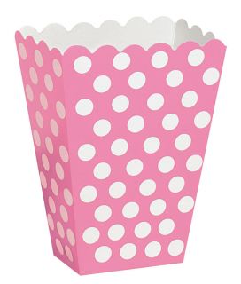 Minnie Mouse Disney Princess Birthday Party Favor Boxes Goody Polka Dot Pink