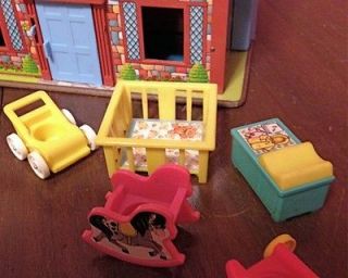 Fisher Price Little People Tudor Doll House Loaded