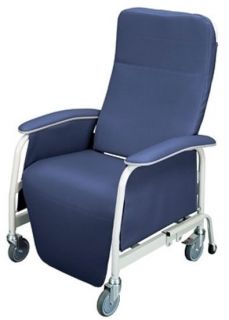 Lumex 565WG Extra Wide Recliner Geri Chair Imperial Blue 565WG432
